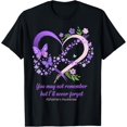 thumbnail image 1 of Exquisite and comfortable-You May Not Remember But I'll Never Forget Alzheimers Women T-Shirt, 1 of 4