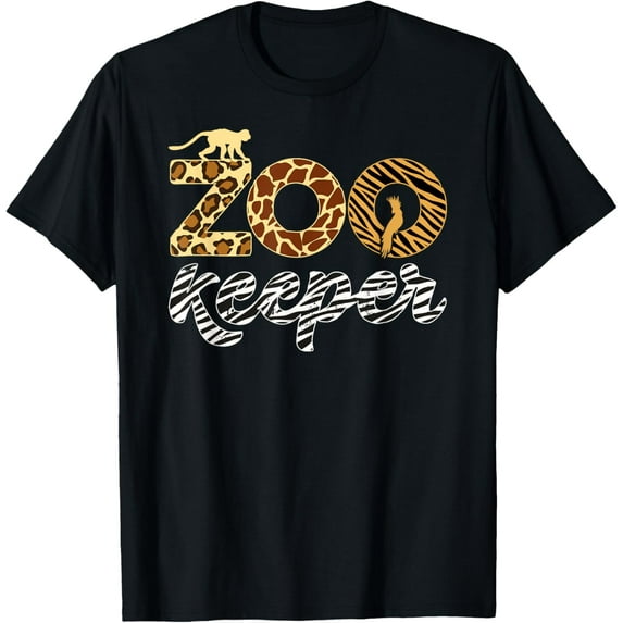 Exquisite and comfortable-Zookeeper African Animal Zebra Leopard Print Savanna Life T-Shirt
