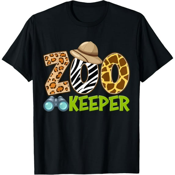 Exquisite and comfortable-Zookeeper Costume Safari Trip African Savanna Animals Theme T-Shirt