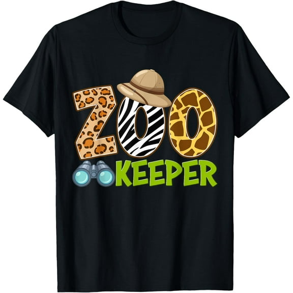 Exquisite and comfortable-Zookeeper Costume Safari Trip African Savanna Animals Theme T-Shirt