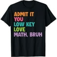 thumbnail image 1 of Exquisite and comfortable-admit it you low key love math bruh T-Shirt, 1 of 4