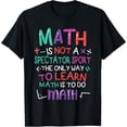 thumbnail image 1 of Exquisite and comfortable-math is not a spectator sport the only way to learn math is T-Shirt, 1 of 4