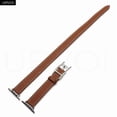 thumbnail image 1 of Exquisite calf leather for Apple Watch Strap Series 10 9 8 7 6 5 4 SE Fine leather band for iWatch H Buckle wristband, 1 of 10