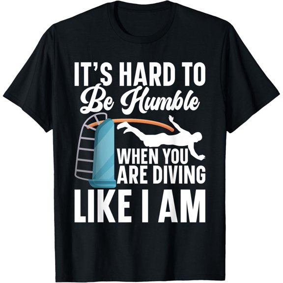 Exquisite and comfortable-Platform Diving Essentials & Springboard Clothes Unisex-Kids T-Shirt Black Small Classic Fit Short Sleeve Crew Neck T-Shirt with Diving Graphics