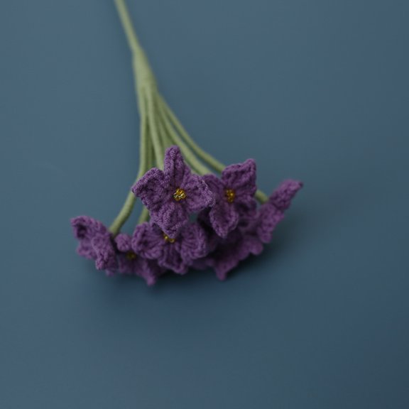 Exquisite hand-woven bouquets, wool crocheted artificial flowers, colorful hydrangea fake flowers, creative decorative ornaments