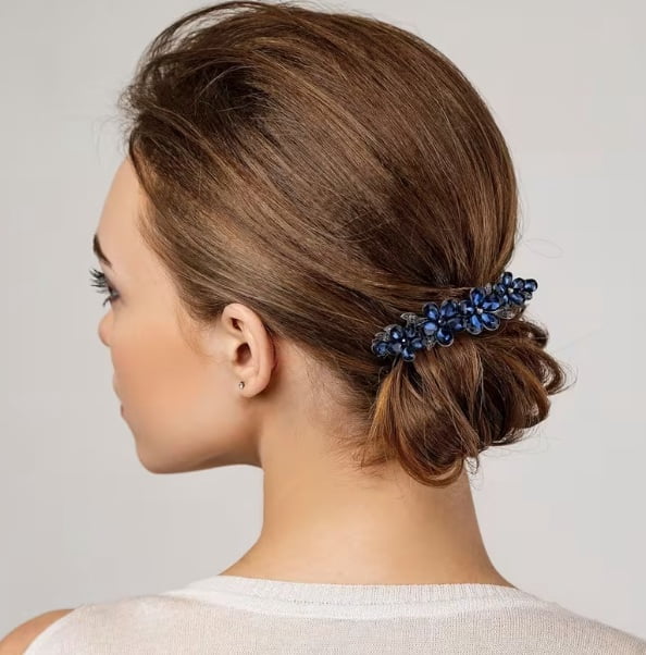 Exquisite rhinestone hair clips | Women's bridal hair accessories | Sparkling crystal hair clips | Wedding essentials | Perfect Christmas gifts