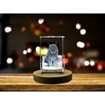 thumbnail image 1 of Exquisitely Crafted Canadian Lynx Crystal Sculpture, 1 of 7