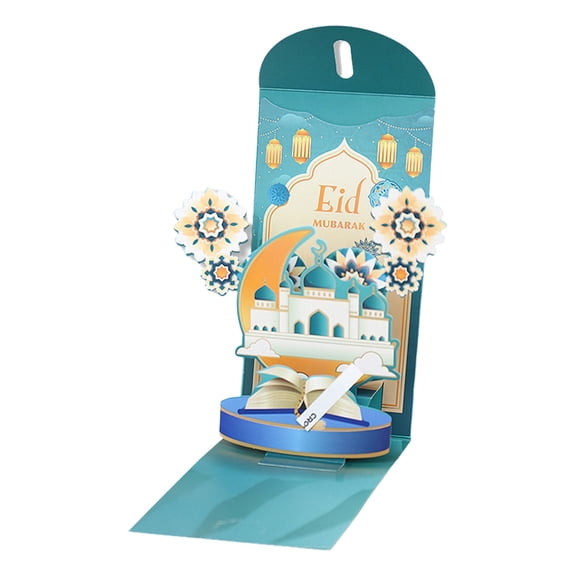 Exquisites 3D Redness Envelopes Eid Festival Money Packet for Holidays Celebration Greeting Card Money Bag for Children