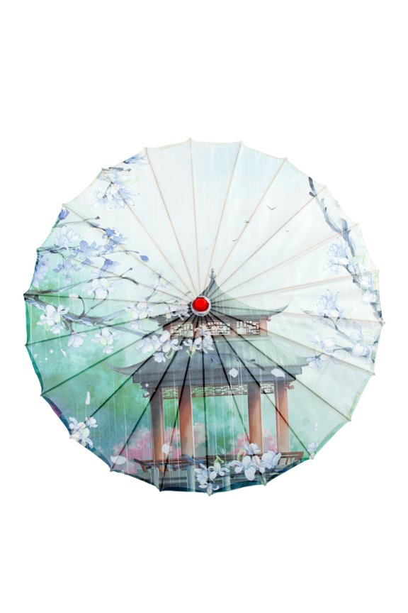 Exquisites Bamboos Silk Umbrella Chinese Dances Props Oiled Paper Umbrellas for Festivals and Stage Performances