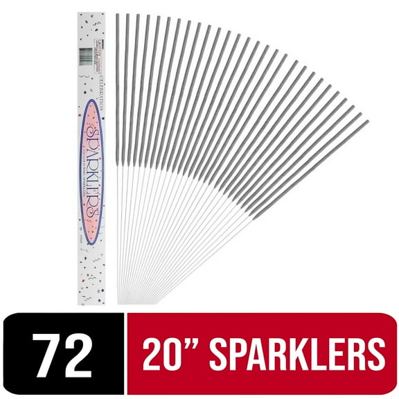 Exquiste 20 inch Gold Wedding Sparklers - 72 Count