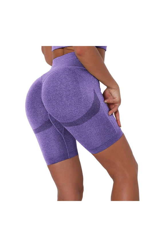 Women's Fitness Pants Tight-fitting Stretch Hip-Up Yoga Pants yoga shorts for women plus size