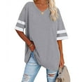 thumbnail image 1 of Exrradully Women's Shirt Tees Funny Cute Short Sleeve V-neck T Shirt Print Shirt Tops Blouse Gift For Women Womens T-shirt, 1 of 5