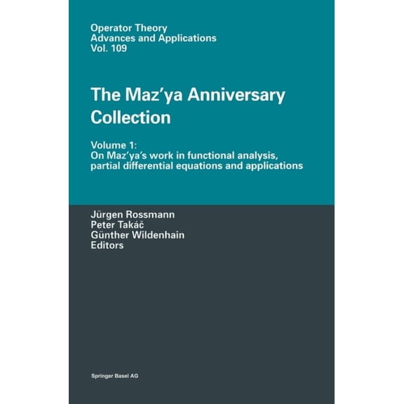 Exs The Maz'ya Anniversary Collection: Volume 1: On Maz'ya's Work in Functional Analysis, Partial Differentia, Book 1, (Hardcover)