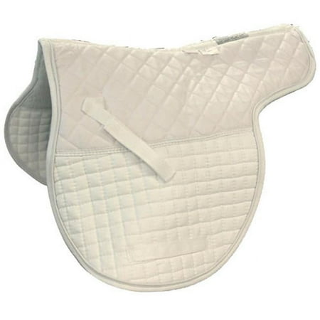 Exselle 158557 Shaped Quilted Double Back All Purpose Saddle Pad, White