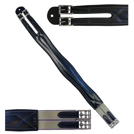 Intrepid International Exselle Elite Overlay Padded Shaped Girth Black-52 Black