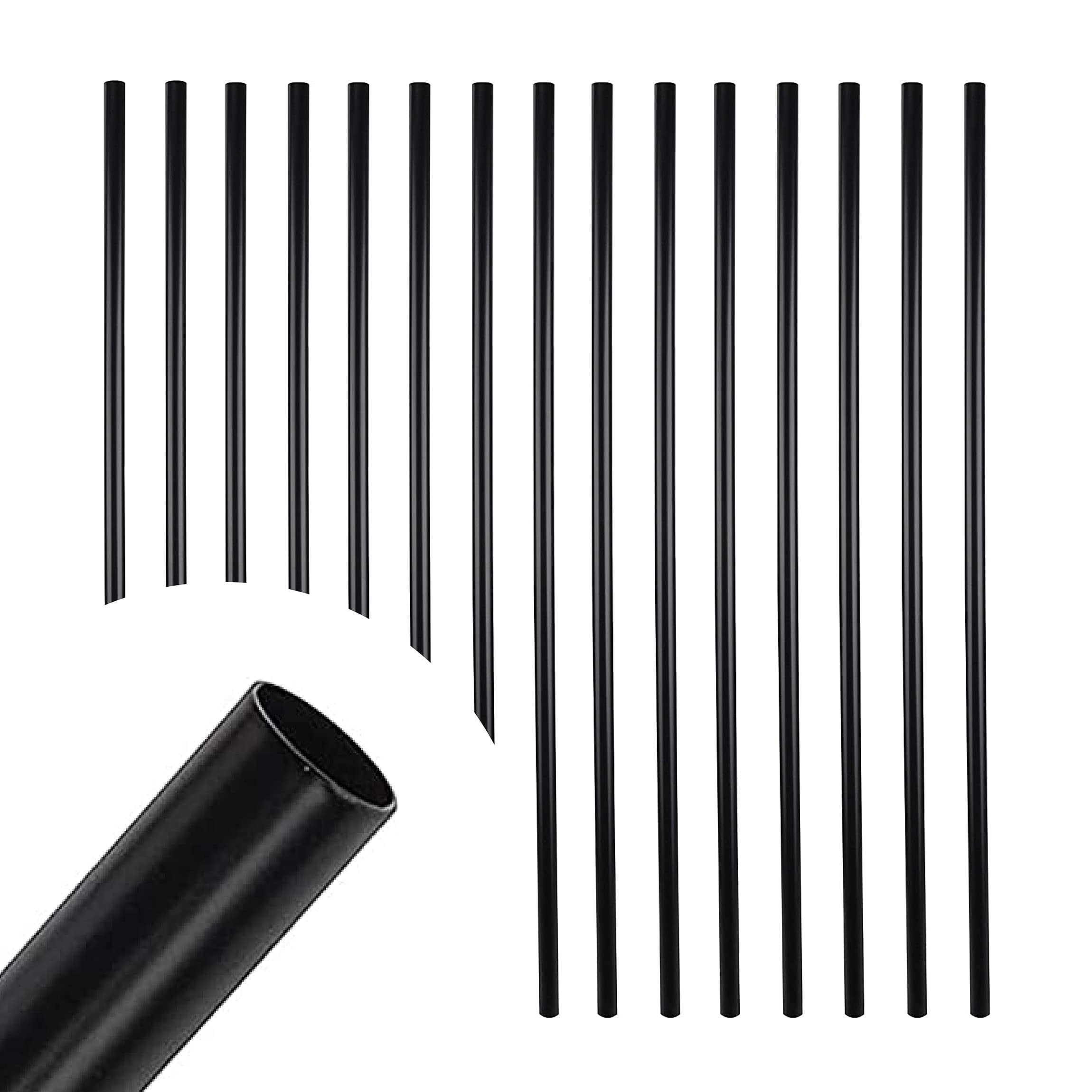 CKE 120 Pack 32" Round Aluminum Deck Balusters, 3/4" Diameter - Black