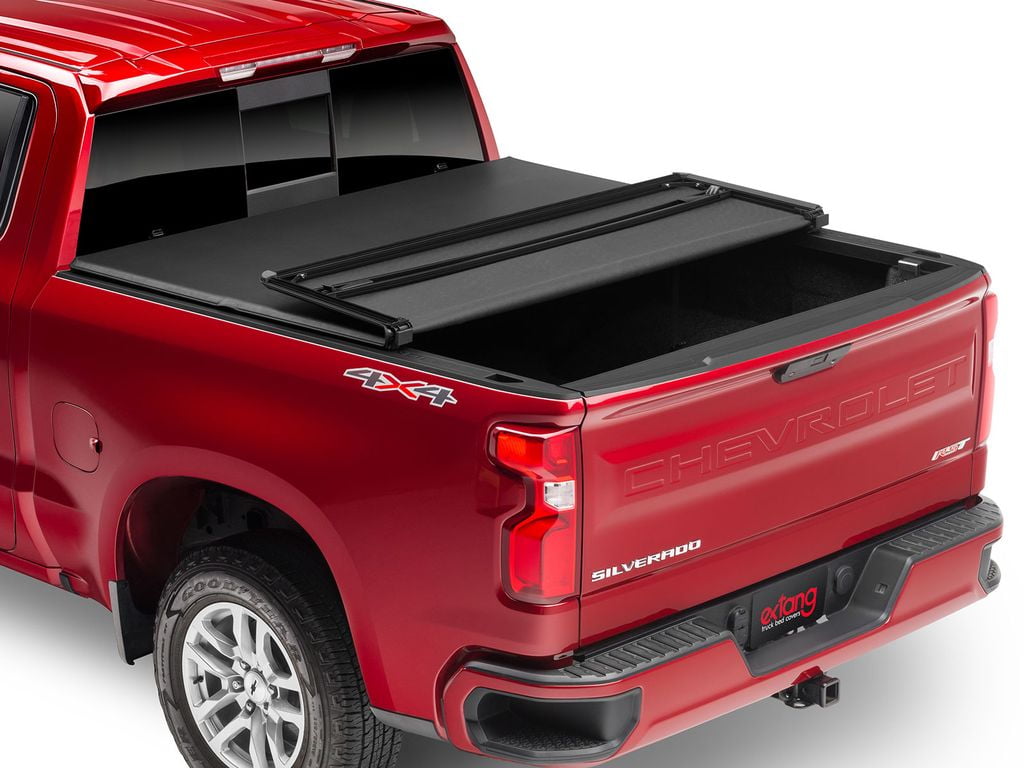 RealTruck Extang Trifecta 2.0 Soft Folding Tonneau Cover Fits 2014-2021 Toyota Tundra w/ Deck Rail System, w/o Trail Special Edition Package 5'7" Bed