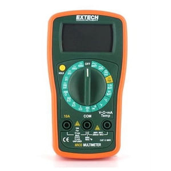 Extech MN35 Digital Mini MultiMeter - AC Electric Tester with ...