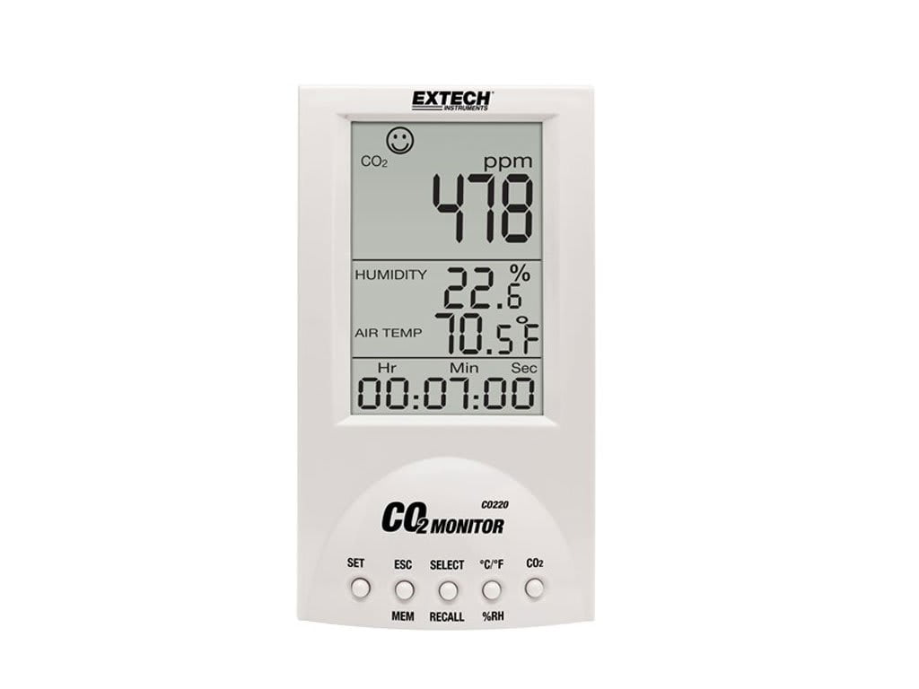 Extech CO220 - Desktop Indoor Air Quality / CO2 Monitor