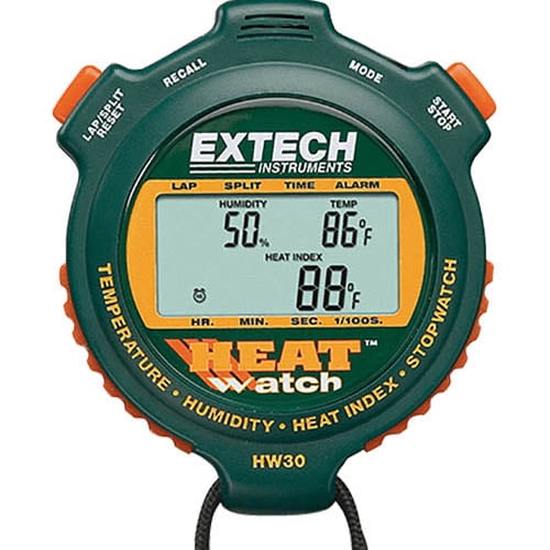 Extech Heatwatch Multifunction Stopwatch With Heat Index, Humidity
