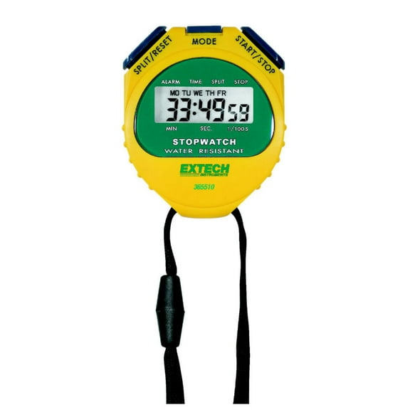Flir Commercial Systems B1642333 Extech Stopwatch & Clock, Yellow