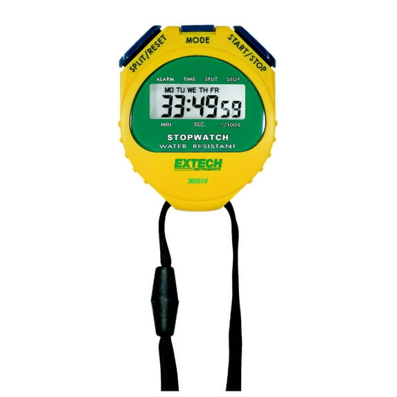 Flir Commercial Systems B1642333 Extech Stopwatch & Clock, Yellow