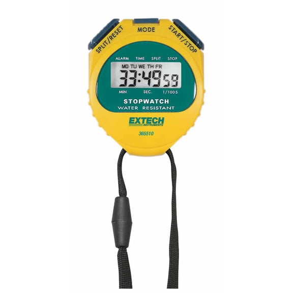 EXTECH 365510 Digital Stopwatch,Water Resistant