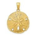 thumbnail image 1 of Extel Large 10k Gold Polished Sand Dollar Charm, Made in USA, 1 of 5
