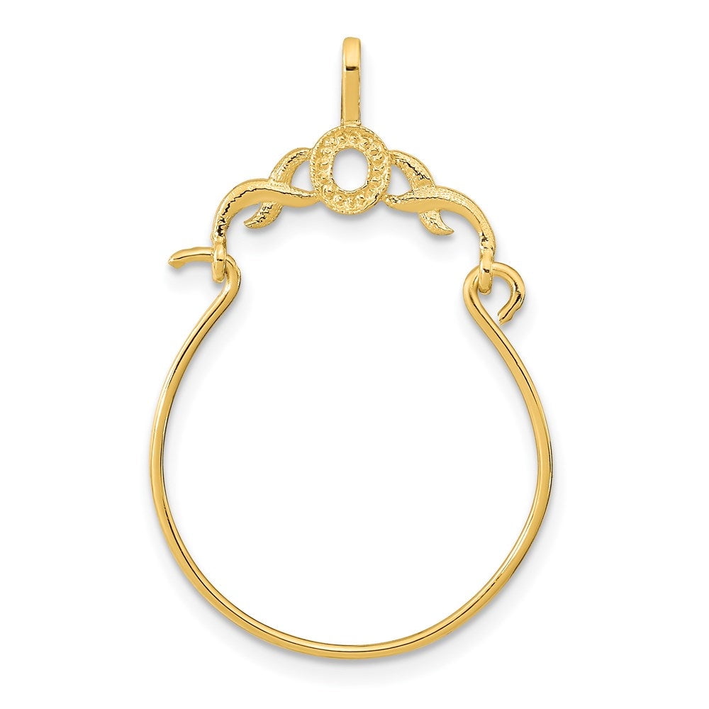 14k gold online charm holder