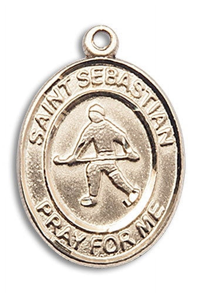Extel Large 14kt Gold Filled St. Sebastian Field Hockey Medal Pendant ...