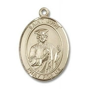 Extel Large Oval 14kt Gold Filled St. Jude Medal, Made in USA