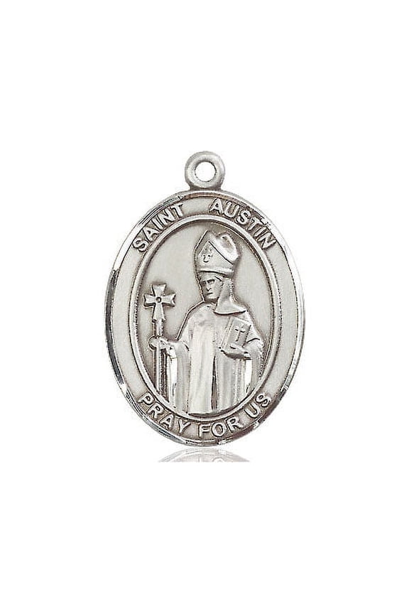 Large Oval Pewter St. Austin Medal, Made in USA