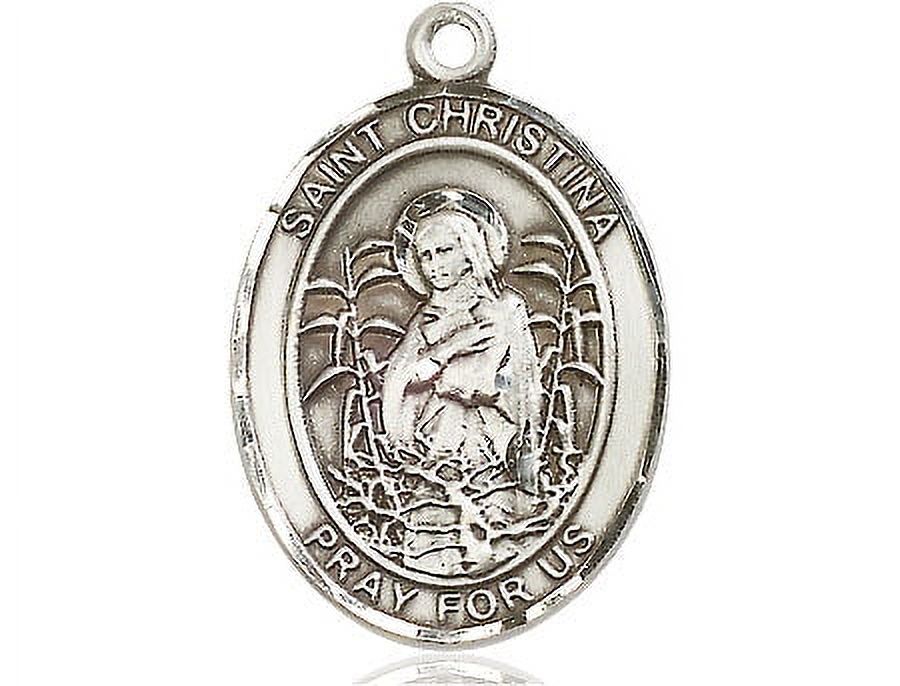 Extel Large Oval Pewter St. Christina the Astonishing Medal, Made in ...