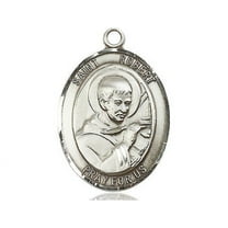 Extel Large Oval Pewter St. Robert Bellarmine Medal, Made in USA