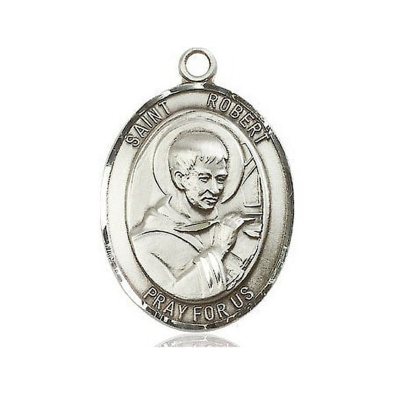 Extel Large Oval Pewter St. Robert Bellarmine Medal, Made in USA
