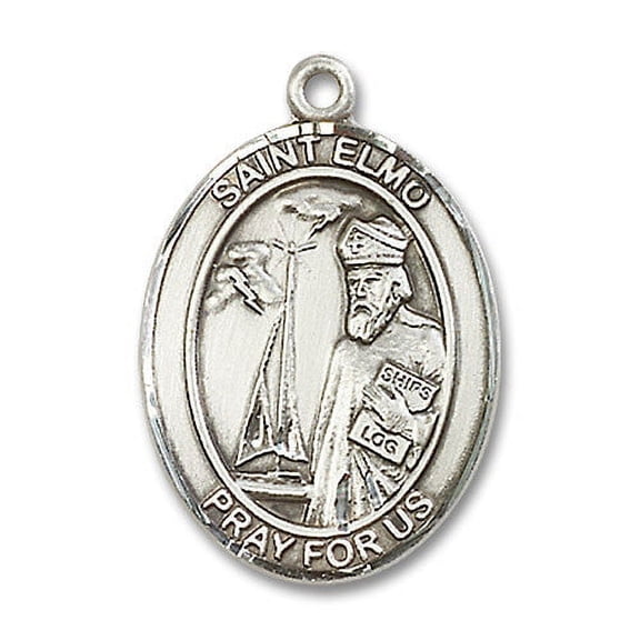 Extel Large Oval Sterling Silver St. Elmo Medal, Made in USA