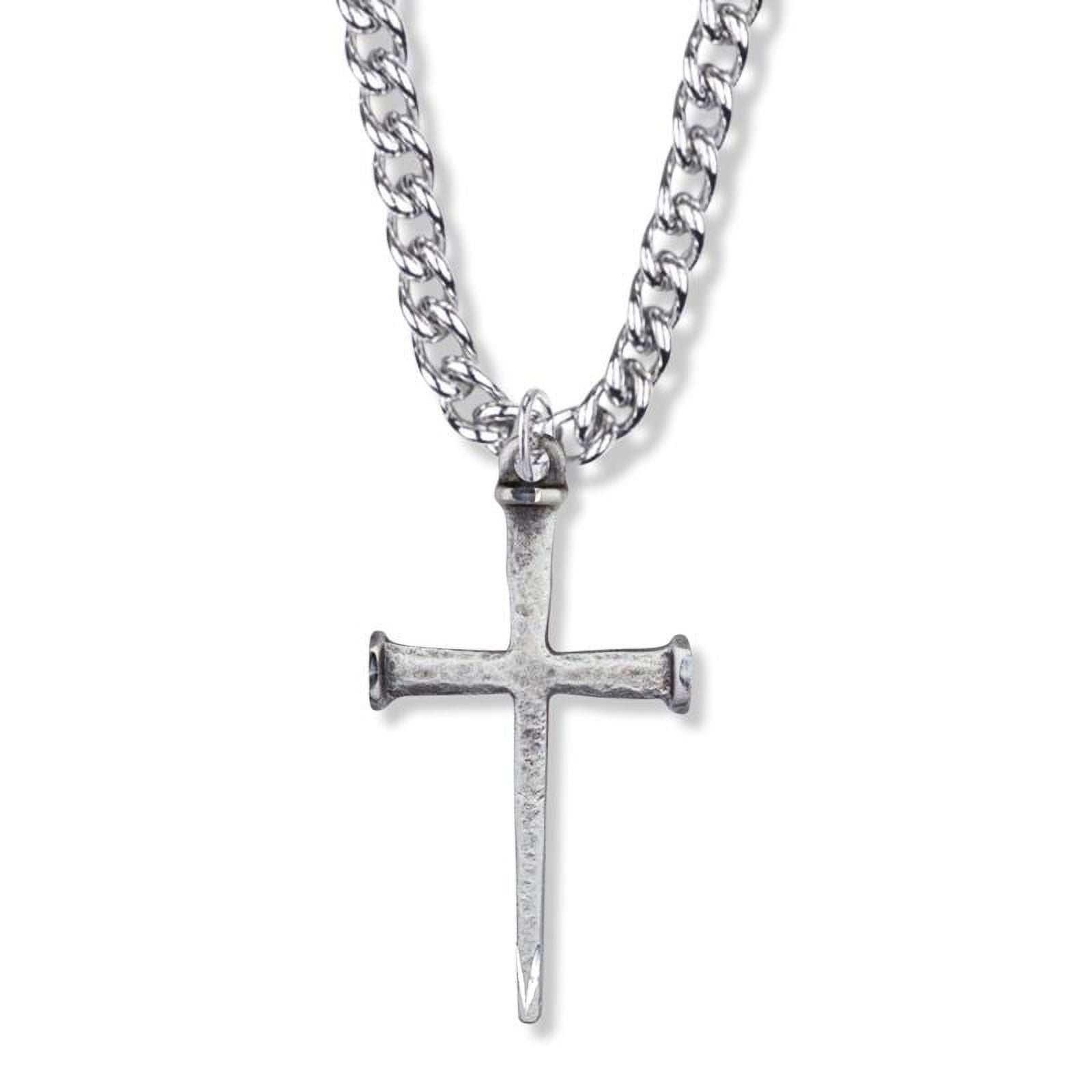 Sterling silver nail cross cheap pendant