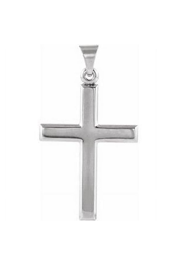 Large Sterling Silver Mens Womens Religious Cross Pendant Charm Made in USA