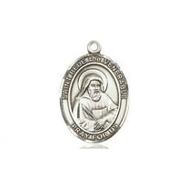 Extel Medium Oval Pewter St. Bede the Venerable Medal, Made in USA
