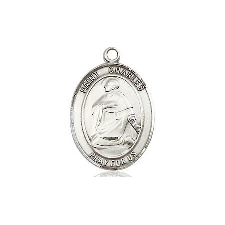 Extel Medium Oval Pewter St. Charles Borromeo Medal, Made in USA