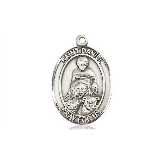 Extel Medium Oval Pewter St. Daniel Medal, Made in USA