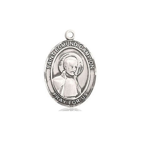 Extel Medium Oval Pewter St. Edmund Campion Medal, Made in USA