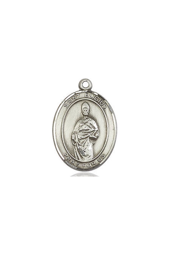 Medium Oval Pewter St. Eligius Medal, Made in USA