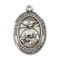 thumbnail image 1 of Extel Medium Oval Sterling Silver St. Catherine Laboure Medal, Made in USA, 1 of 10