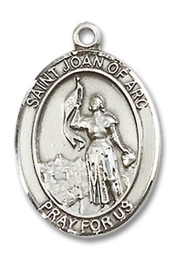 Extel Medium Oval Sterling Silver St. Joan of Arc Medal, Made in USA ...