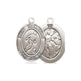 thumbnail image 1 of Extel Medium Pewter St. Sebastian Soccer Medal Pendant Necklace Charm for Soccer Player, 1 of 6