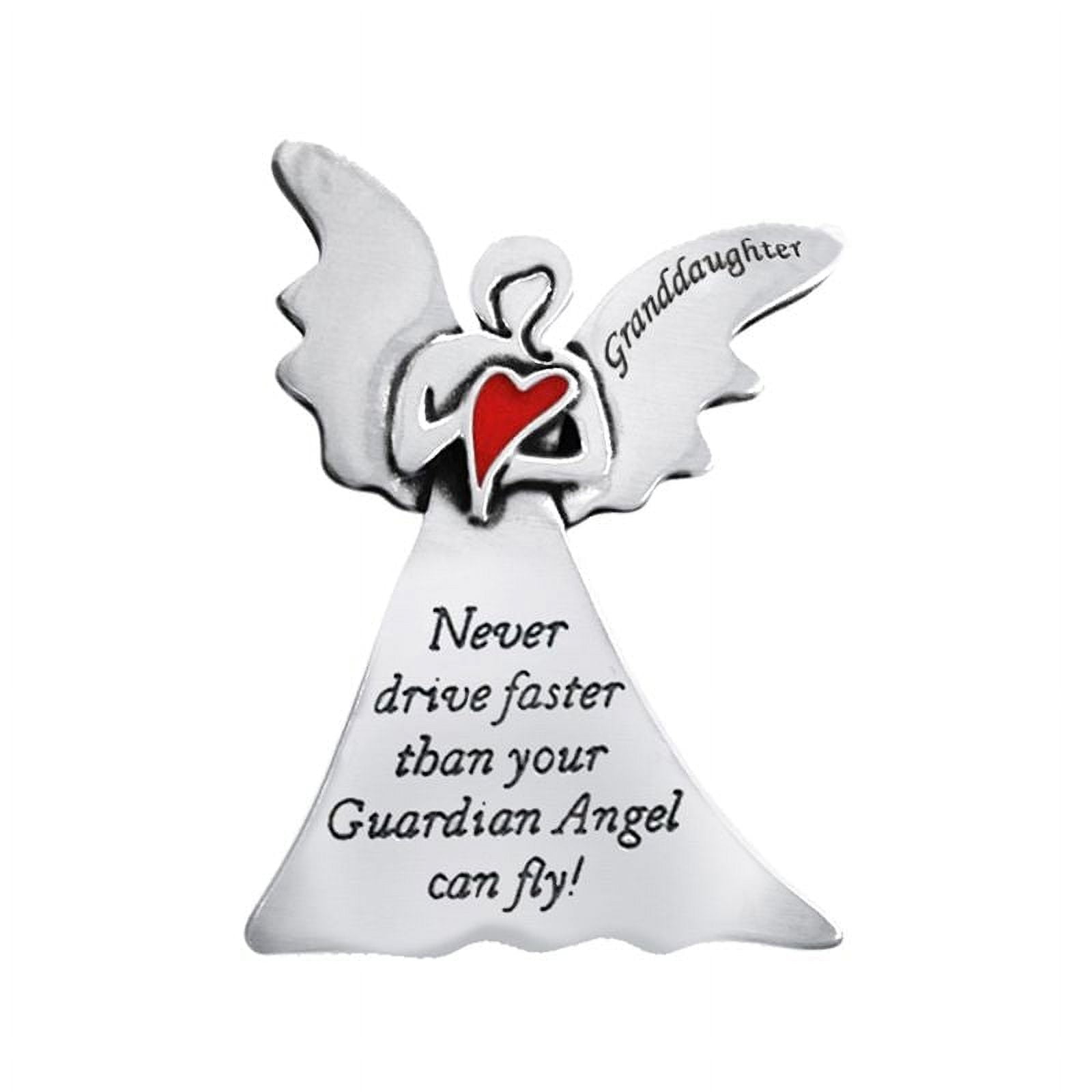 Extel Pewter Granddaughter "Never Drive Faster Than Your Guardian Angel