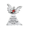 thumbnail image 1 of Extel Pewter Granddaughter "Never Drive Faster Than Your Guardian Angel" Sun Visor Clip for Granddaughter Car Truck, 1 of 6