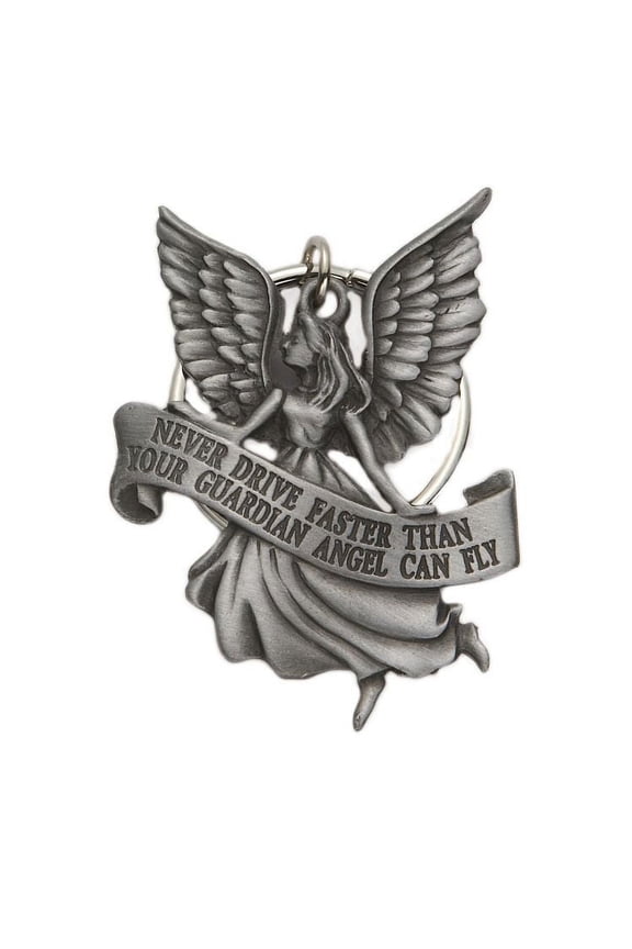 Pewter Guardian Angel Key Chain