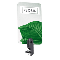 Extend-A-Vue Inspection Mirror Replacement, 3.5" x 6", Lightweight Acrylic, 180° Swivel